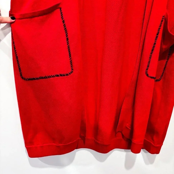 ERIC ALEXANDRE Open red cardigan - Picture 6 of 8